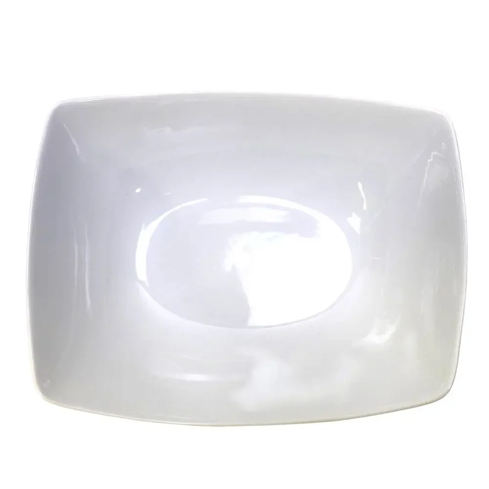 Fitz & Floyd Everyday White Large 11 x 8.5 Rectangular Porcelain Serving Bowl